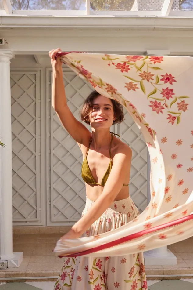 Women Natalie Martin Bottoms Sarong Starflower Cream