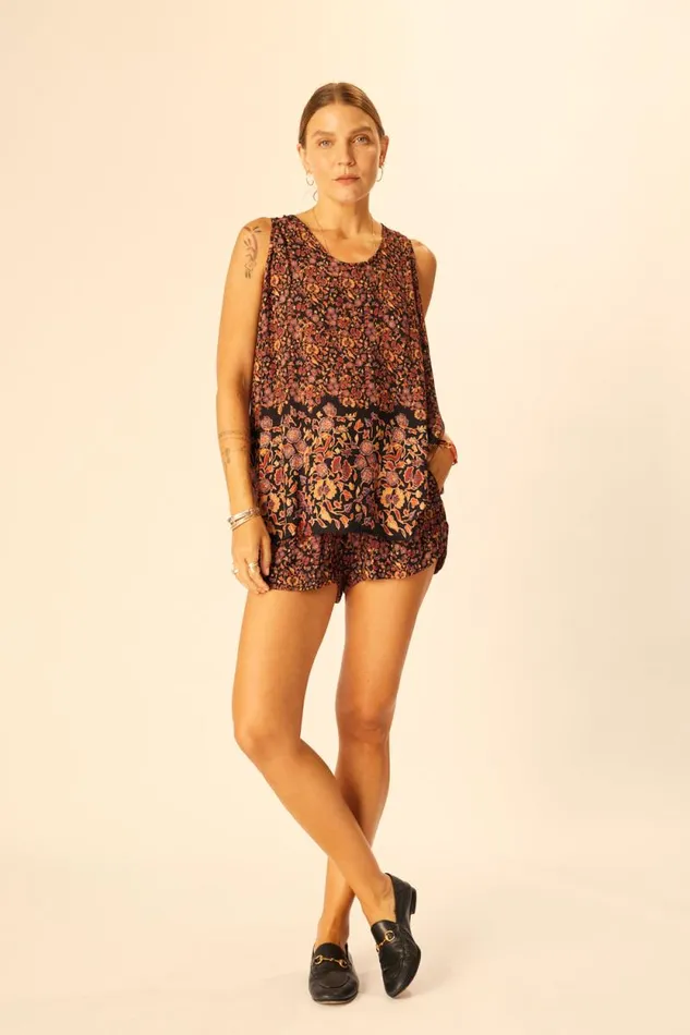 Women Natalie Martin Bottoms Tash Short Petite Fleur Noire