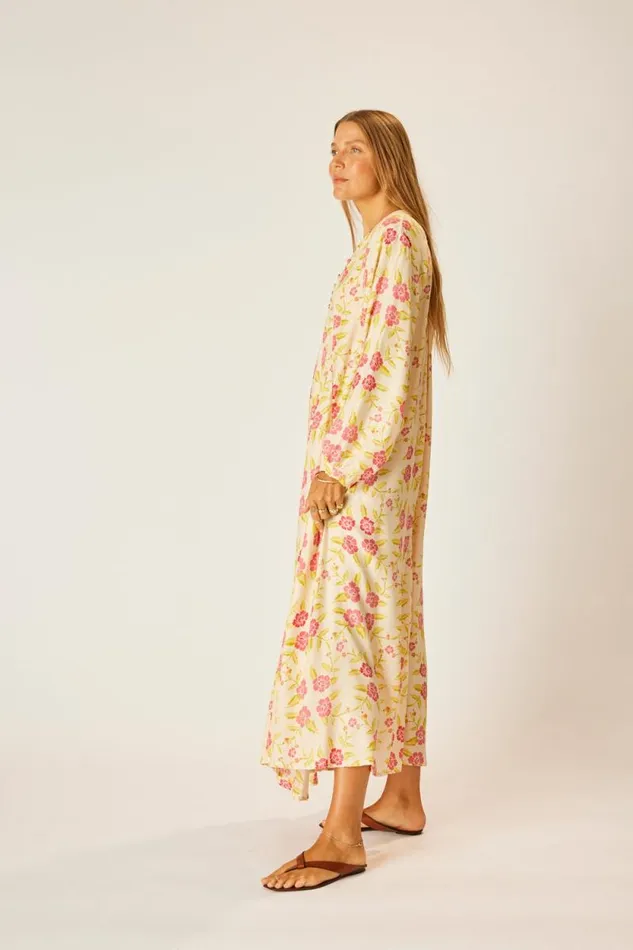 Women Natalie Martin Dresses Fiore Maxi Prairie Dusty Crimson