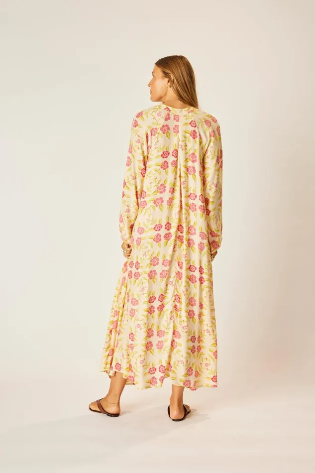 Women Natalie Martin Dresses Fiore Maxi Prairie Dusty Crimson