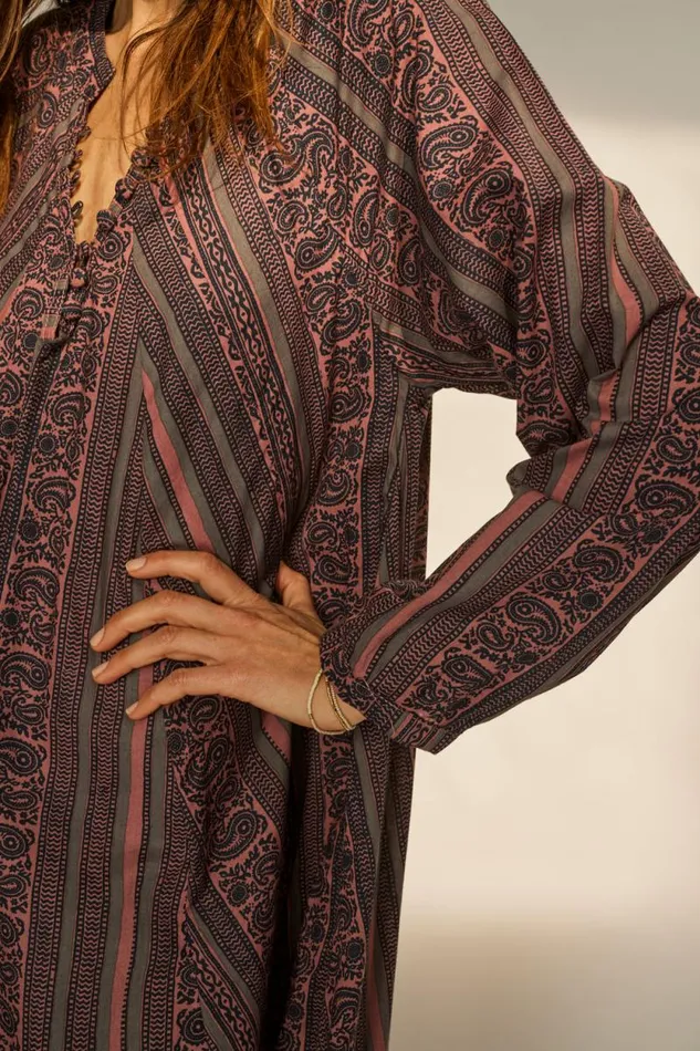 Women Natalie Martin Dresses Fiore Short Dress Paisley Stripe Heather
