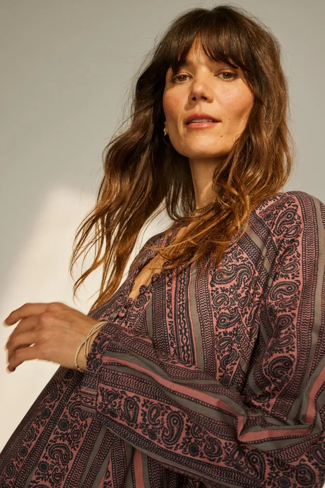 Women Natalie Martin Dresses Fiore Short Dress Paisley Stripe Heather
