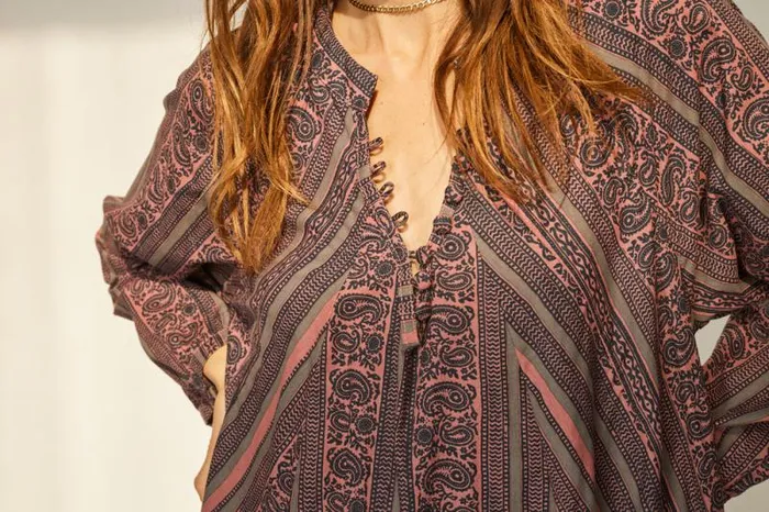 Women Natalie Martin Dresses Fiore Short Dress Paisley Stripe Heather
