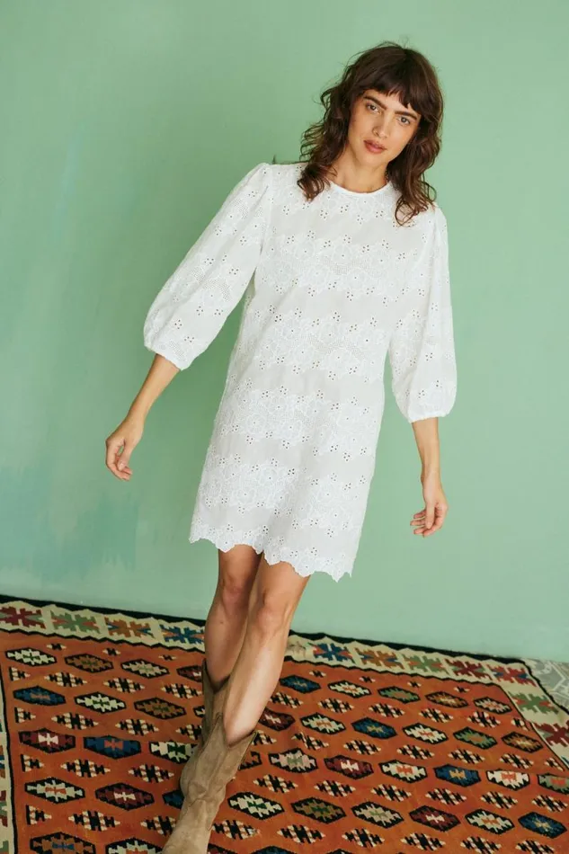 Women Natalie Martin Dresses Lisa Dress Geranium Milk