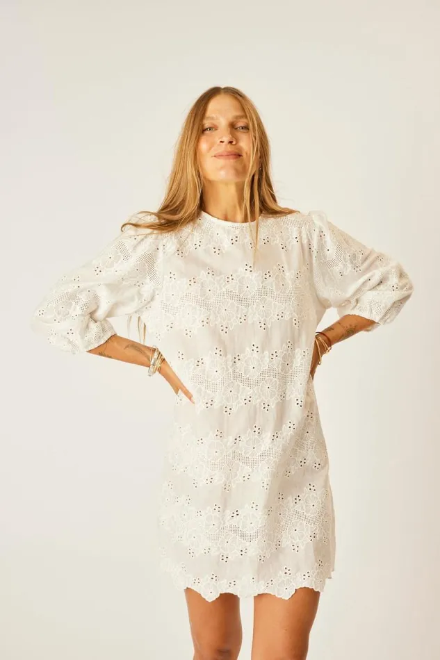 Women Natalie Martin Dresses Lisa Dress Geranium Milk