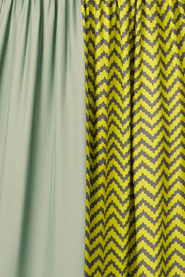 Women Natalie Martin Dresses Stevie Dress Block Zigzag Lime