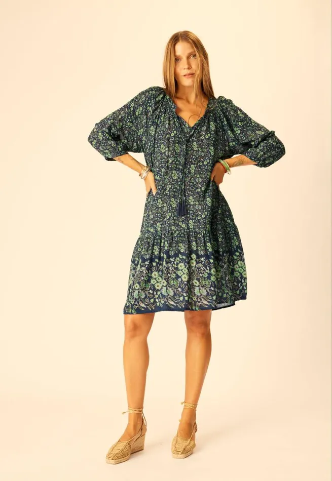 Women Natalie Martin Dresses Stevie Dress Petite Fleur Marine