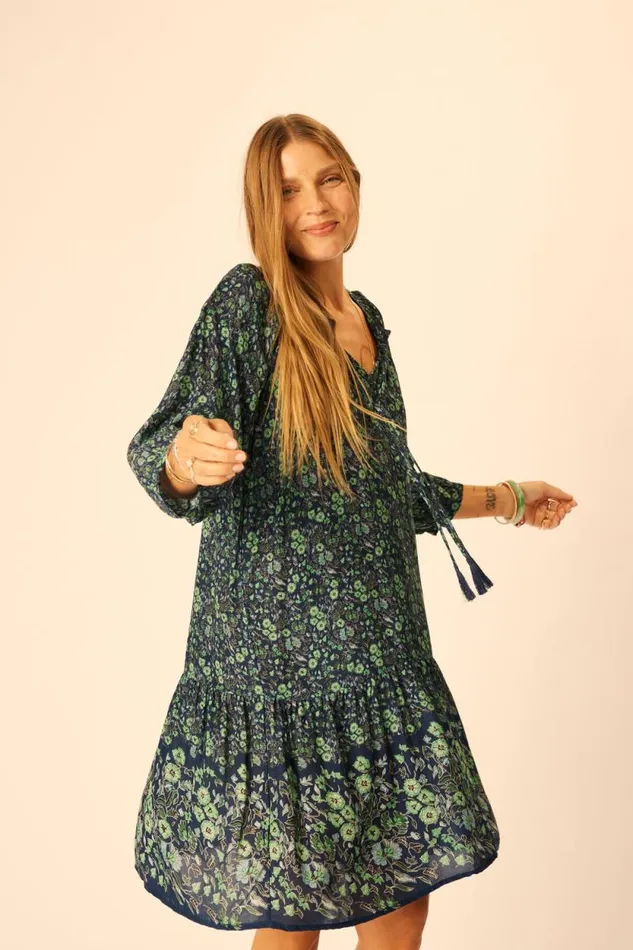 Women Natalie Martin Dresses Stevie Dress Petite Fleur Marine