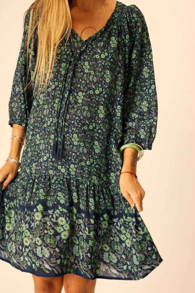 Women Natalie Martin Dresses Stevie Dress Petite Fleur Marine