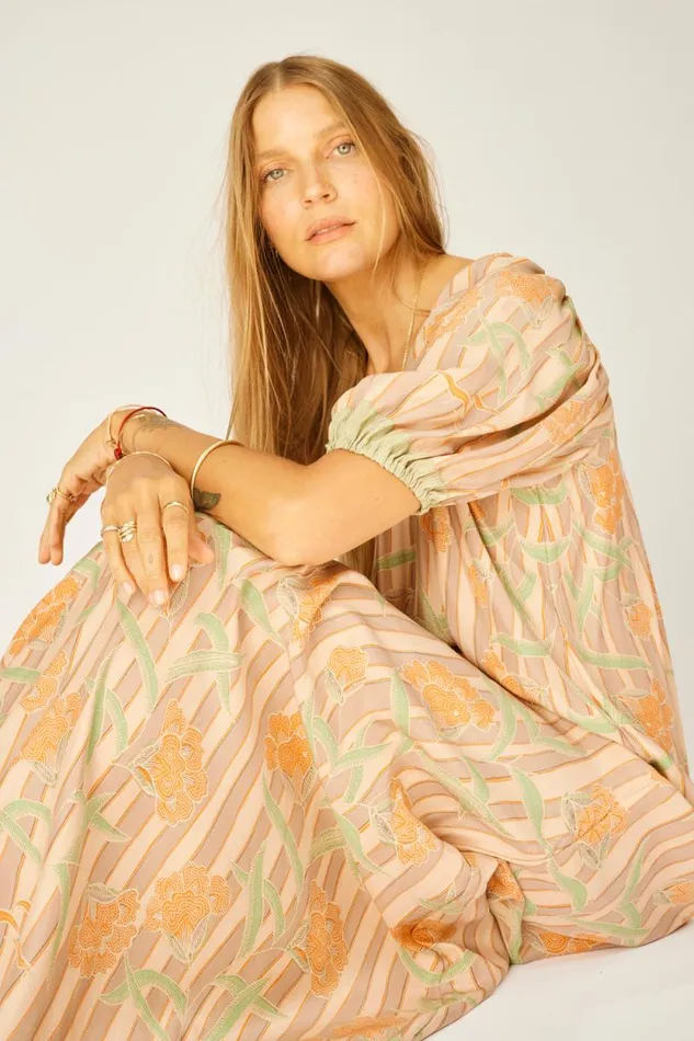 Women Natalie Martin Dresses Vivi Dress Chamomile Apricot