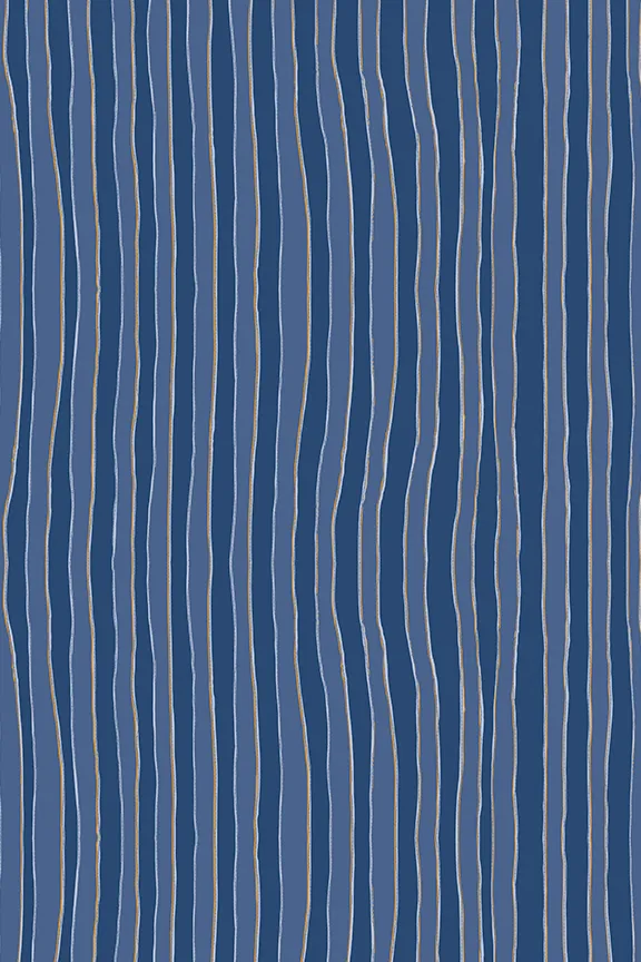 Women Natalie Martin Tops Louis Shirt Batik Stripe Navy