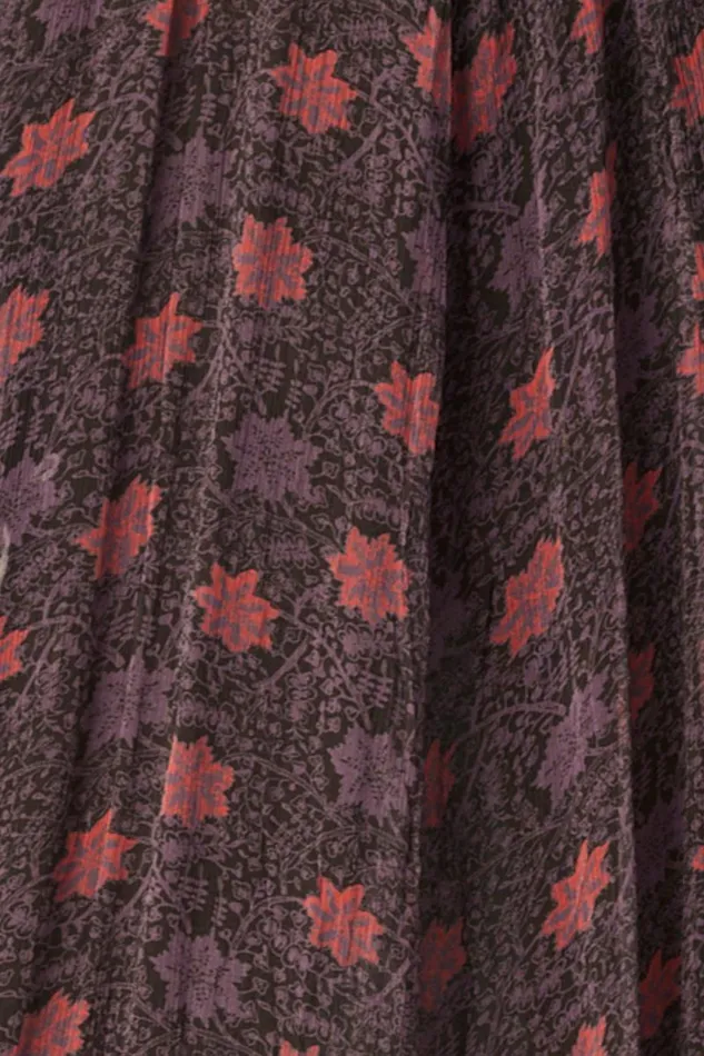 Women Natalie Martin Tops Penny Blouse Snowflake Aubergine