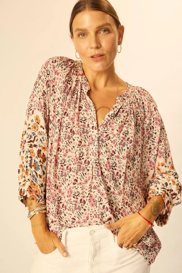 Women Natalie Martin Tops Remy Top Petite Fleur Rose