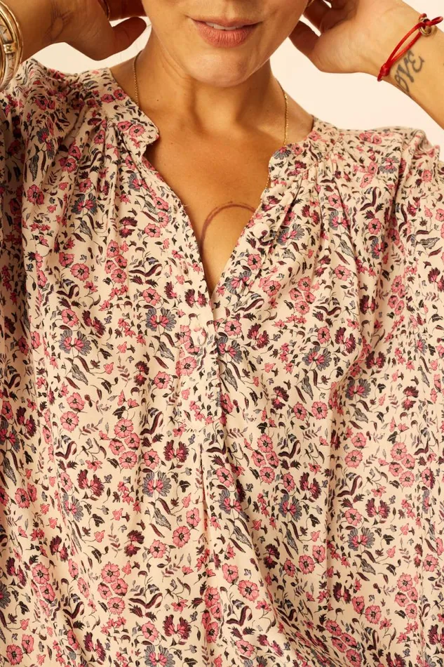 Women Natalie Martin Tops Remy Top Petite Fleur Rose