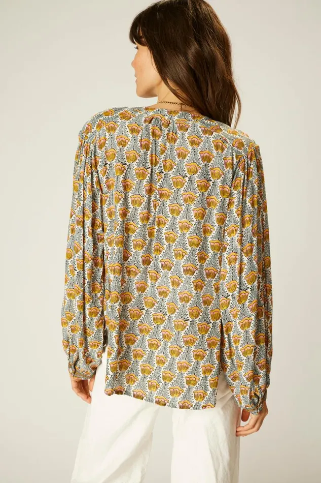 Women Natalie Martin Tops Tolan Shirt Tulip French Blue
