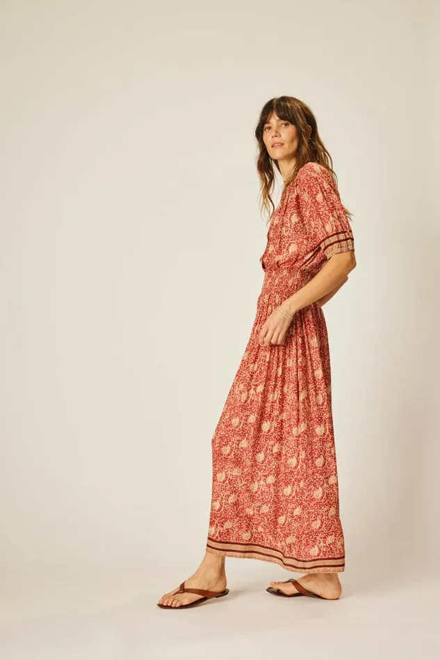 Women Natalie Martin Tops Violet Top Water Lily Terracotta