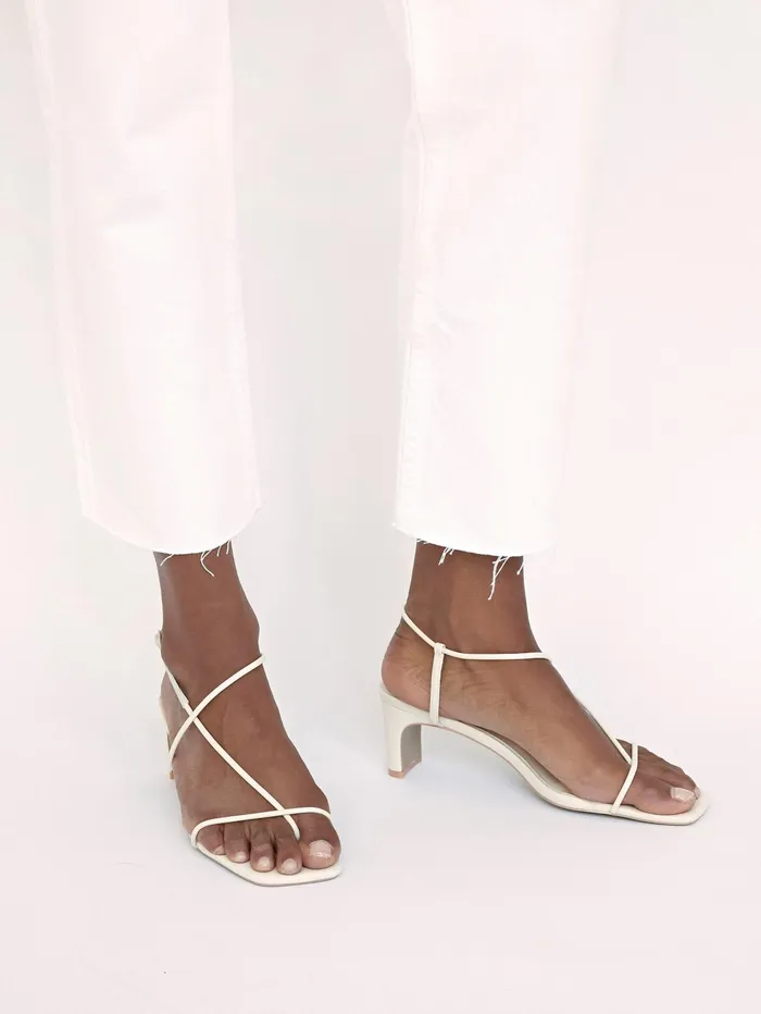 Women Nelson Made 8211 Juliette Midi In Crema The UNDONE Heels