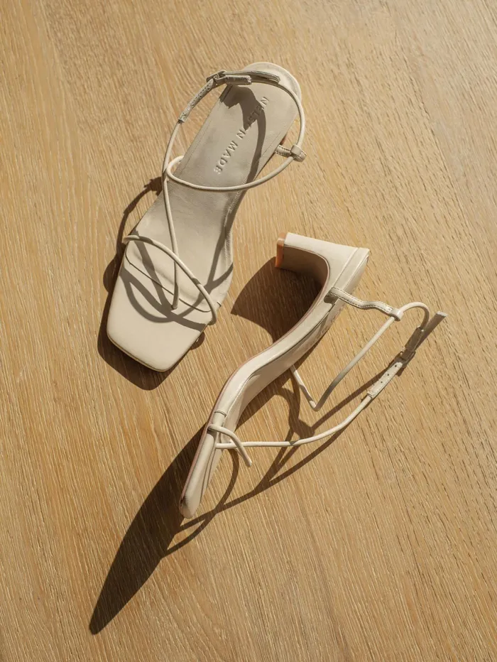 Women Nelson Made 8211 Juliette Midi In Crema The UNDONE Heels
