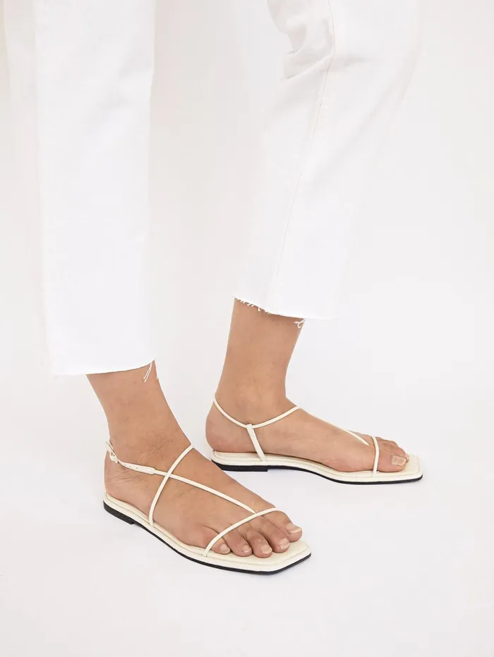 Women Nelson Made 8211 Juliette Sandal In White Crema The UNDONE Sandals