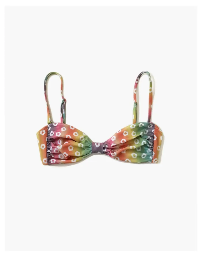 Women Novel Swim Rainbow Blossom Bikini Top Multi Madewell Swim Women Novel Swim Rainbow Blossom Bikini Top Multi Madewell Swim