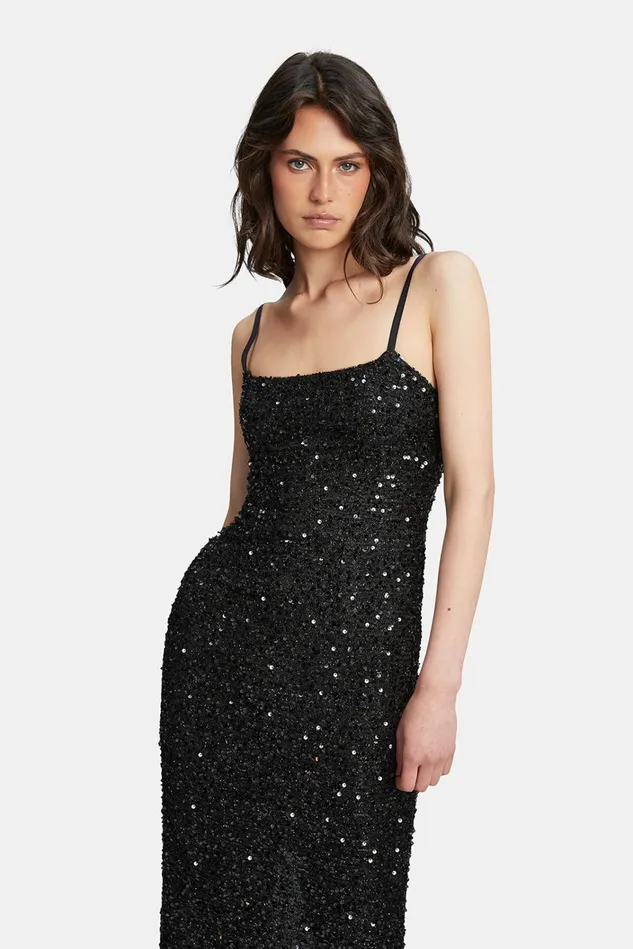 Women Occasion Dresses Bardot Infinite Sequin Maxi Dress In Black Black Women Occasion Dresses Bardot Infinite Sequin Maxi Dress In Black Black