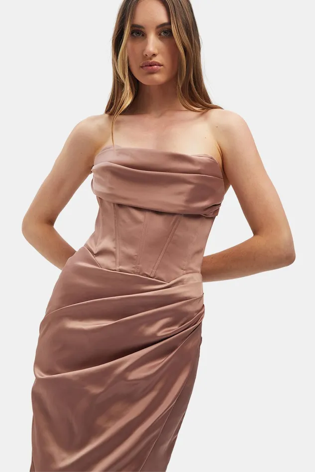 Women Occasion Dresses Bardot Jamila Corset Dress In Latte Latte Women Occasion Dresses Bardot Jamila Corset Dress In Latte Latte