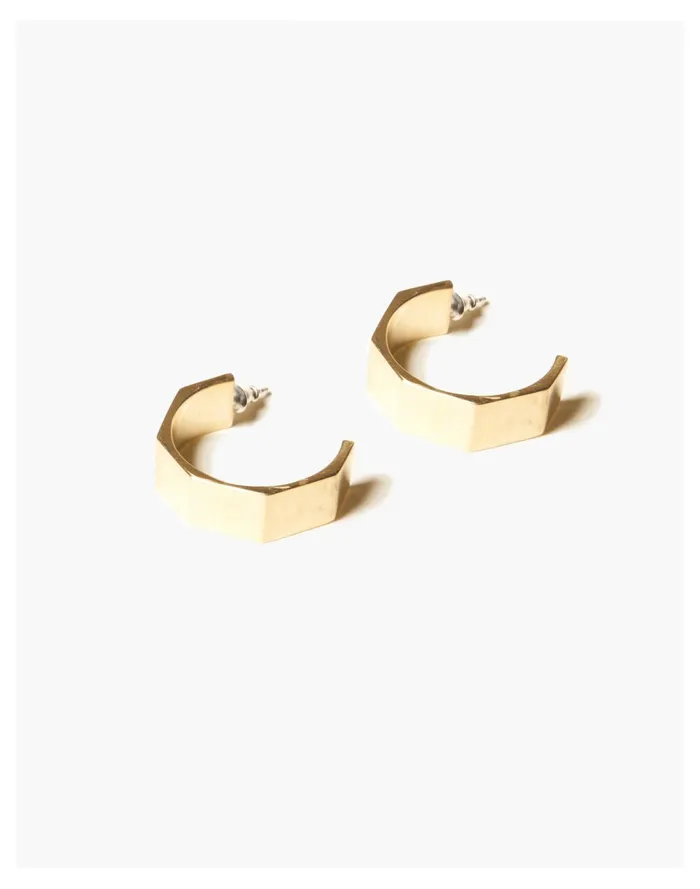 Women Odette Grande Verrou Hoops Brass Madewell Earrings Women Odette Grande Verrou Hoops Brass Madewell Earrings