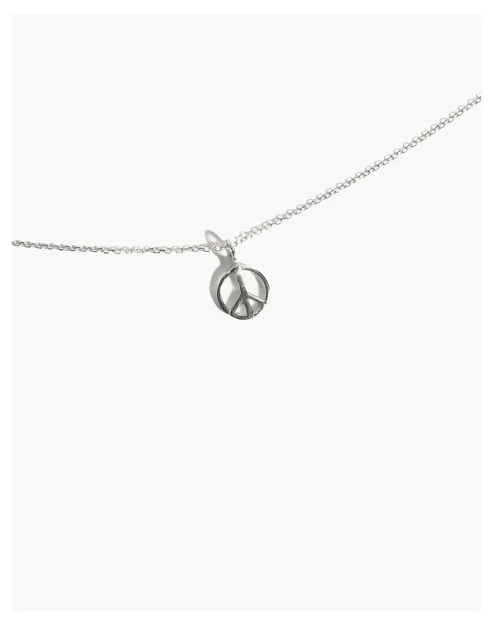 Women Odette New York Peace Necklace Silver Madewell Necklaces