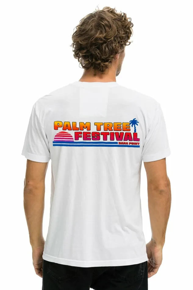 Women PALM TREE FESTIVAL DANA POINT 2023 TEE 8211 WHITE Aviator Nation UnisexTees Women PALM TREE FESTIVAL DANA POINT 2023 TEE 8211 WHITE Aviator Nation UnisexTees
