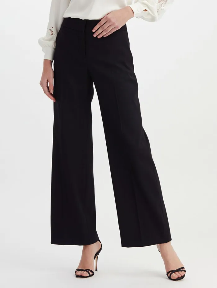 Women Pants and Skirts Oscar De La Renta Classic StraightLeg Pant Black Women Pants and Skirts Oscar De La Renta Classic StraightLeg Pant Black