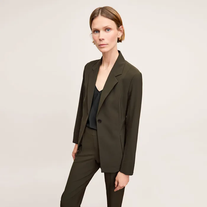 Women Pants M M LaFleur The Colby Travel Pant 8211 OrigamiTech Olive