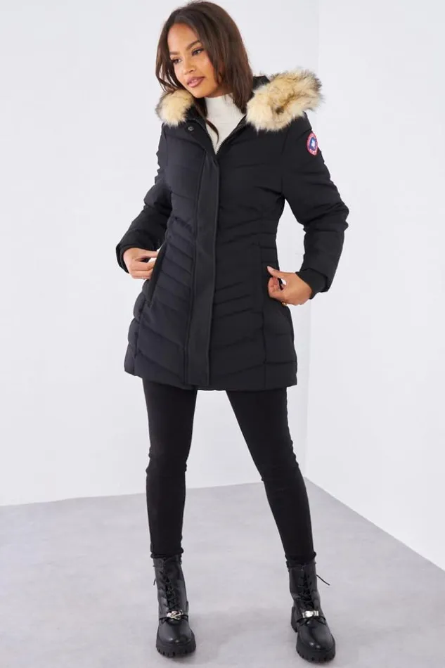 Women Parka Noire Ginette Paragoose Black Brentiny Paris Parkas And Down Jackets Women Parka Noire Ginette Paragoose Black Brentiny Paris Parkas And Down Jackets