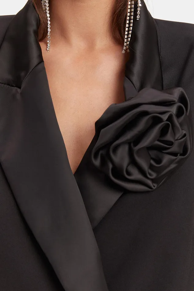 Women Party Dresses Bardot Joelle Tuxedo Dress In Black Black Women Party Dresses Bardot Joelle Tuxedo Dress In Black Black