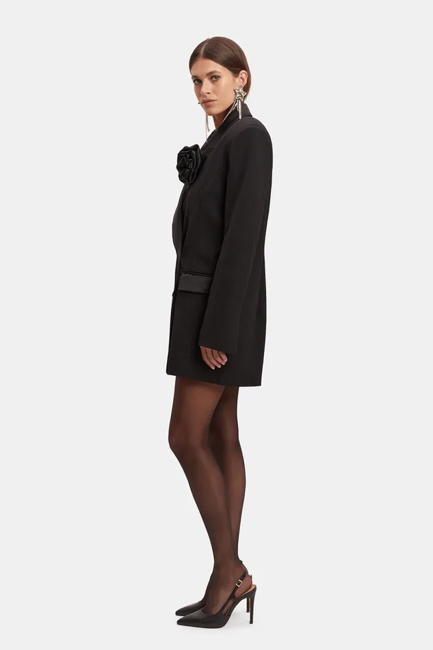Women Party Dresses Bardot Joelle Tuxedo Dress In Black Black Women Party Dresses Bardot Joelle Tuxedo Dress In Black Black