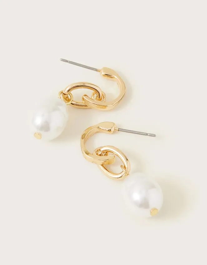 Women Pearl Drop Earrings Monsoon Jewellery and Hair