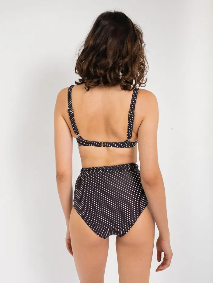 Women Peony Swim 8211 Hi Pant Bikini Bottom In Polka Dot The UNDONE Swimwear