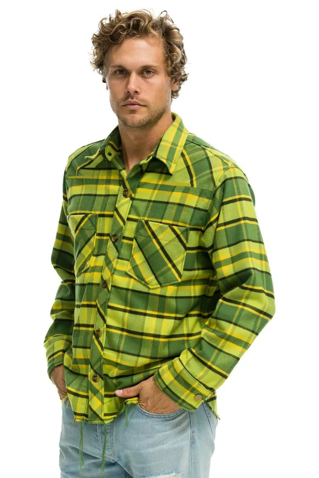Women PLAID FLANNEL WESTERN SHIRT 8211 AVOCADO PLAID Aviator Nation UnisexTees Women PLAID FLANNEL WESTERN SHIRT 8211 AVOCADO PLAID Aviator Nation UnisexTees