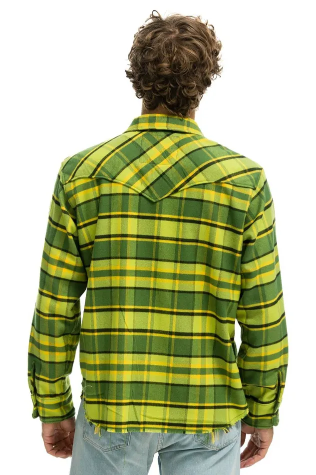 Women PLAID FLANNEL WESTERN SHIRT 8211 AVOCADO PLAID Aviator Nation UnisexTees Women PLAID FLANNEL WESTERN SHIRT 8211 AVOCADO PLAID Aviator Nation UnisexTees