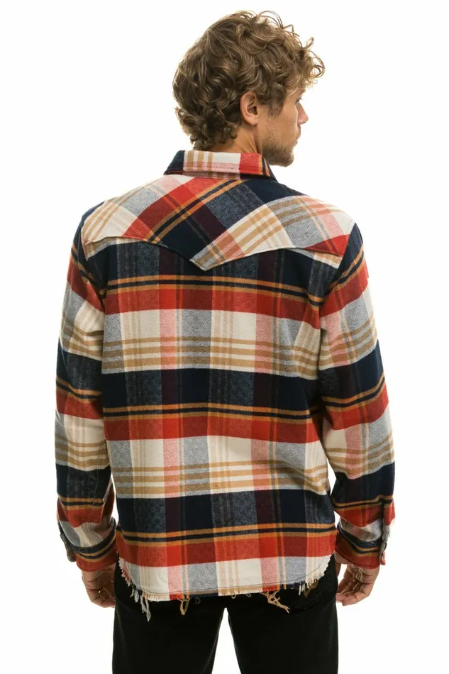 Women PLAID FLANNEL WESTERN SHIRT 8211 COWBOY PLAID Aviator Nation Women PLAID FLANNEL WESTERN SHIRT 8211 COWBOY PLAID Aviator Nation