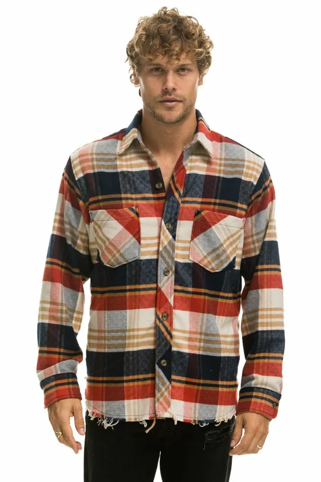 Women PLAID FLANNEL WESTERN SHIRT 8211 COWBOY PLAID Aviator Nation UnisexTees