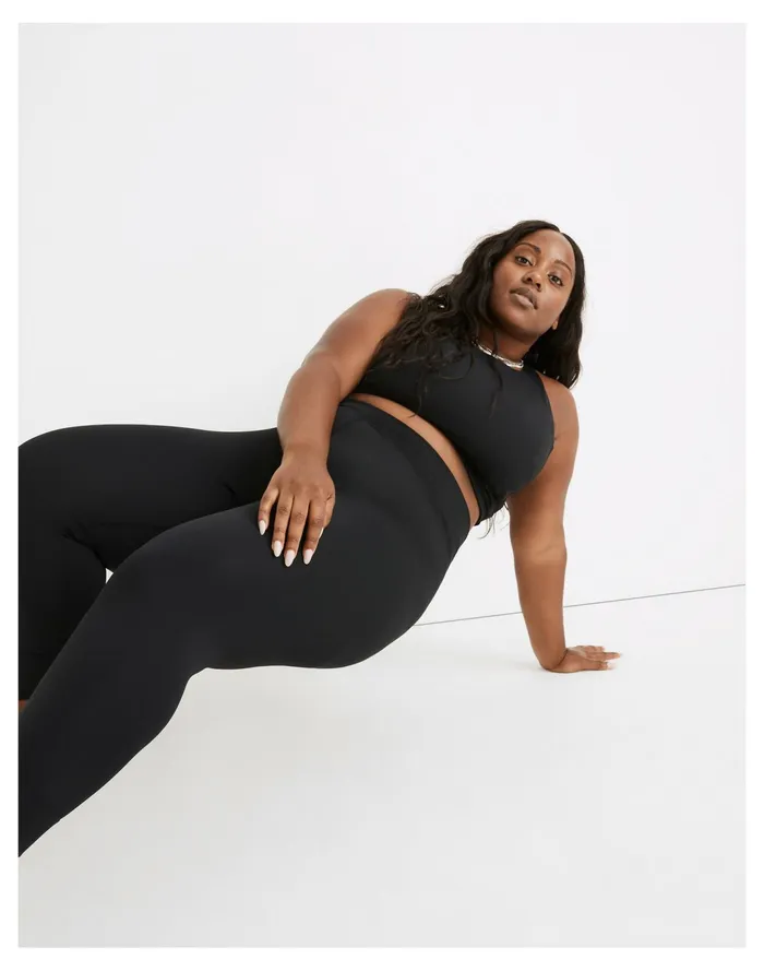 Women Plus MWL Form High Rise 23034 Leggings True Black Madewell Activewear Women Plus MWL Form High Rise 23034 Leggings True Black Madewell Activewear