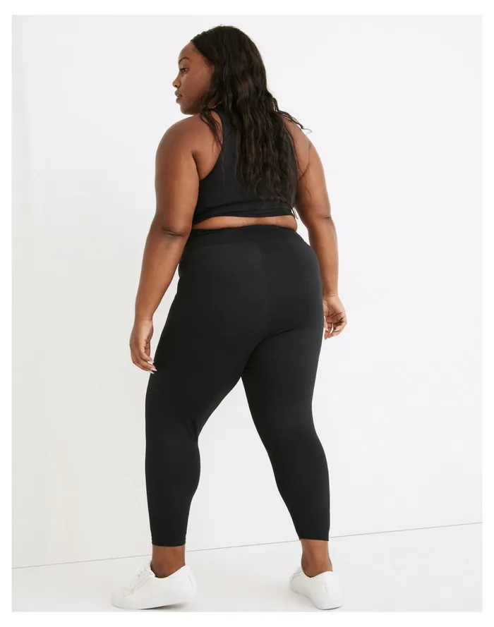 Women Plus MWL Form High Rise 23034 Leggings True Black Madewell Activewear Women Plus MWL Form High Rise 23034 Leggings True Black Madewell Activewear