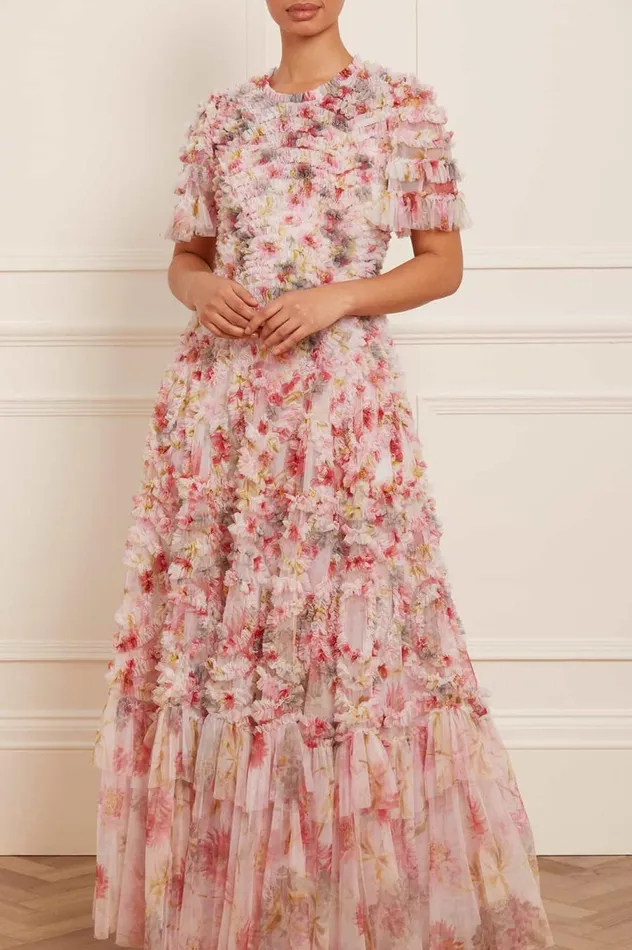 Women Printed Dresses Needle and Thread Hummingbird Verity Gown Multi