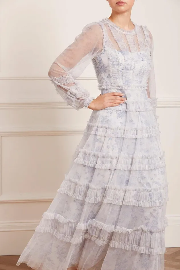 Women Printed Dresses Needle and Thread Rambling Roses Gown Multi