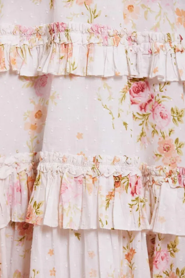 Women Printed Dresses Needle and Thread Trailing Blooms Cotton Backless Ankle Gown Multi Women Printed Dresses Needle and Thread Trailing Blooms Cotton Backless Ankle Gown Multi