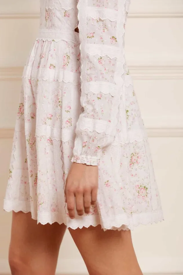 Women Printed Dresses Needle and Thread Vintage Ditsy Sophia Long Sleeve Micro Mini Dress Multi Women Printed Dresses Needle and Thread Vintage Ditsy Sophia Long Sleeve Micro Mini Dress Multi