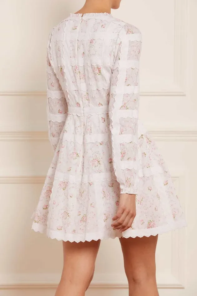 Women Printed Dresses Needle and Thread Vintage Ditsy Sophia Long Sleeve Micro Mini Dress Multi Women Printed Dresses Needle and Thread Vintage Ditsy Sophia Long Sleeve Micro Mini Dress Multi