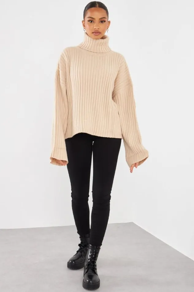 Women Pull Ctel Col Roul Beige Beige Brentiny Paris Sweaters and Sweatshirts Women Pull Ctel Col Roul Beige Beige Brentiny Paris Sweaters and Sweatshirts