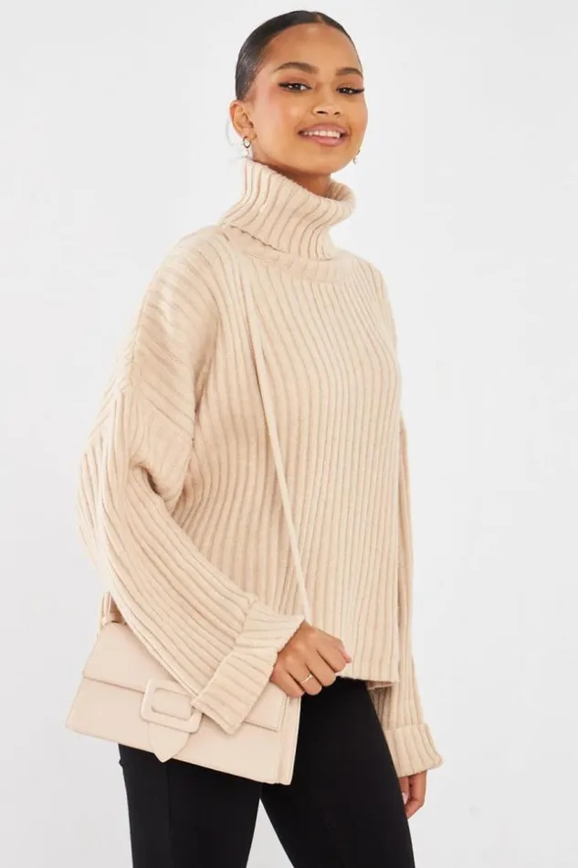 Women Pull Ctel Col Roul Beige Beige Brentiny Paris Sweaters and Sweatshirts Women Pull Ctel Col Roul Beige Beige Brentiny Paris Sweaters and Sweatshirts