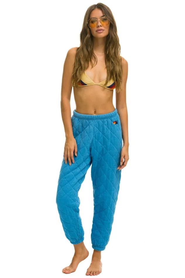 Women QUILTED SWEATPANTS 8211 OCEAN Aviator Nation Sweatpants
